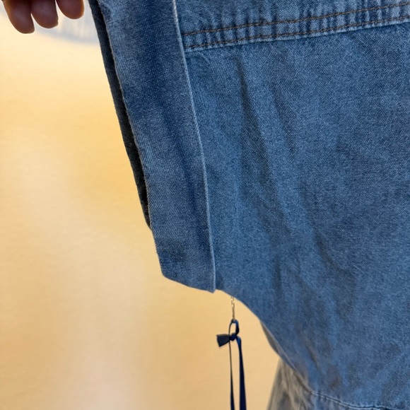 Stylish Denim Button-Up Midi Dress - Picture 8 of 14